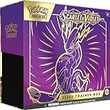 Pokemon TCG Scarlet And Violet Elite Trainer Box Miraidon Purple 1 Full Art Promo Card 9 Boosters And Premium Accessories 