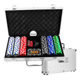 Poker 300 Fichas Maleta 11g 5 Dados E Peça Dealer