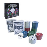 Poker Chips Profissional Maleta Poker 100