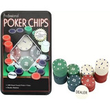 Poker Kit 100 Fichas Dealer Profissional