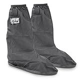 Polaina Bota Galocha 100 Impermeável De Chuva Para Moto Motoqueiro Solado Meia Sola Preto BR Adulto Alfa GG Único 