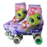 Polaina Cobre Botas Coleção Cute Capa Para Patins Tartaruga