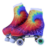 Polaina Cobre Patins Coleção Tie Dye Estampa 1 Brinde
