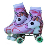 Polaina Cobre Patins Coleção Unicórnio Estampa 5 Brinde