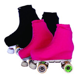 Polainas Cobre Patins Kit 2 Pares Preta E Pink