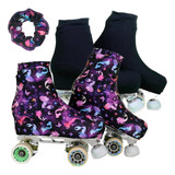 Polainas Cobre Patins Kit 2 Pares Sereias E Preta
