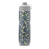 Polar Bottle Garrafa De água Térmica Breakaway Muck Mountain Bike Livre De BPA Garrafa De Compressão Para Ciclismo E Esportes Com Capa Contra Poeira Estilhaçamento Floresta E Relâmpago 700 G 