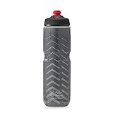 Polar Bottle Garrafa De água Térmica Para Bicicleta Breakaway Livre De BPA Carvão E Prata 709 Ml