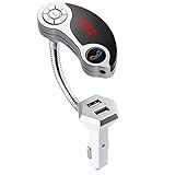 PolarLander Kit Modulador Transmissor FM Sem Fio Bluetooth Carro MP3 Mãos Livres Leitor De áudio Música Carregador USB Duplo Para IPhone Prata