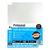 Polaseal A4 200un Plástico Para Plastificação 0 07 175mic