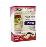Polaseal A4 220x307 10 Folhas   Plástico Para Plastificação Pouch Film 0 07mm  MARES