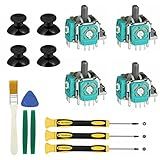 Polegares De Substituição Para Controle Xbox One S X 4 Peças De Joystick 3D Tampas Analógicas Com Kit De Ferramentas De Reparo Completo Chave De Fenda T6 T8 T10 Compatível Com Controle Xbox One S X