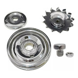 Polia Alternador   Polia Motor Std Cromada Fusca Brasilka Ko