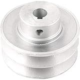 Polia Alumínio 2 Canais Perfil A 80mm Com Furo 14mm Vonder