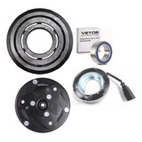 Polia Com Rolamento Bobina Disco Compressor Golf Delphi Cvc