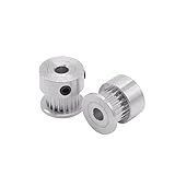 Polia De Aço Inoxidável 1 Peça GT2 Polia De Sincronização De Alumínio De 20 Dentes Furo De Alumínio 5 Mm Furo De 6 Mm Furo De 6 35 Mm Furo 8 Mm Substituição Para GT2 Largura Da Correia 6mm CNC Impressora 3D Ranhura Polia De Acionamento De Correia Em V  Tamanho  6 Mm