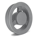 Polia De Ferro Fundido 190mm Com 2 Canais B   Mademil