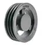 Polia De Ferro Fundido 200mm Com 3 Canais B   Mademil