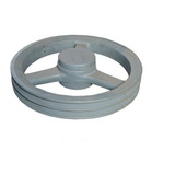 Polia De Ferro Fundido 300mm Com 2 Canais A Mademil