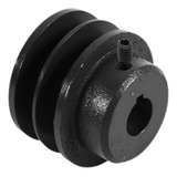 Polia De Ferro Fundido 75mm 2 Canais Perfil B Furo 3 4