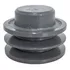 Polia De Ferro Fundido 75mm Com 2 Canais A   Mademil