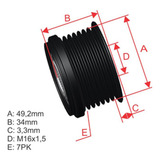 Polia De Roda Livre Oap Do Alternador Bmw 335i 2007 2008 Zm