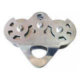 Polia Dupla Em Linha Placas Fixas Aço Inox Twister Ultra Saf