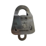 Polia Dupla Inox Oscilante 44kn Escalada Mais Segurança