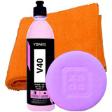Polidor Corte Refino Lustro Protecao V40 Vonixx   Aplicador 110v 220v