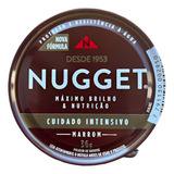Polidor Graxa Couro Nugget Cera Marrom Brilho Sapato Bolsa