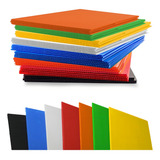 Polionda Plastionda Placa Chapa Reta Cercado Pet 40x130cm Cor Vermelho