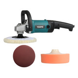 Politriz Angular Lixadeira Tssaper Automotiva 7 Polegadas 1200w 180mm Profissional 6 Velocidades Com 3 Acessórios