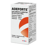 Polivitamínico Adeforte Oral Com 1 Ampola 3ml
