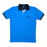 Polo Brooksfield Masculina Camisa Gola Azul