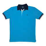 Polo Brooksfield Masculina Gola Camisa Azul