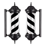 Pólo De Barbeiro Luz Salão Sinal Design Retro Estilo