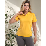 Polo Feminina Camiseta Gola