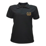 Polo Feminina Camiseta Universitaria