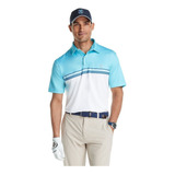 Polo Izod Golf Branco azul 3 M