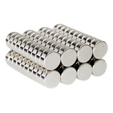 Polo Magnético Imã De Neodímio 10x4 Super Forte N35 100 Pçs