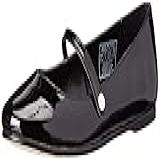 Polo Ralph Lauren Alyssa Mary Jane Infantil (bebê/criança Pequena/criança Grande), Couro Envernizado Preto, 9.5 Toddler