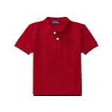 Polo Ralph Lauren Camisa Polo De Malha De Algodão Para Meninos, Vermelho 1, 3