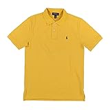 Polo Ralph Lauren Camisa Polo De Malha Para Meninos, Amarelo, 14-16