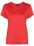 Polo Ralph Lauren Camiseta Feminina De Jérsei Com Gola Redonda, (outono De 2023) Rl2000 Vermelho, G