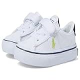 Polo Ralph Lauren Grafftyn Ez Para Bebês Meninos (infantil), Tela Reciclada Branca/azul Marinho/cítrica/pônei Cítrico, 17
