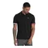Polo Tommy Jeans Masculina Regular Piquet Flag Cuffs Preta
