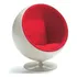 Poltrona Ball Chair Em Couro Ecológico Promoção