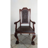 Poltrona Cadeira Antiga Estilo Renascença Only Wood1253 