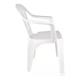 Poltrona Cadeira De Plástico Resistente Área