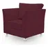 Poltrona Cadeira Decorativa Sala Quarto Lisboa Suede Bordo